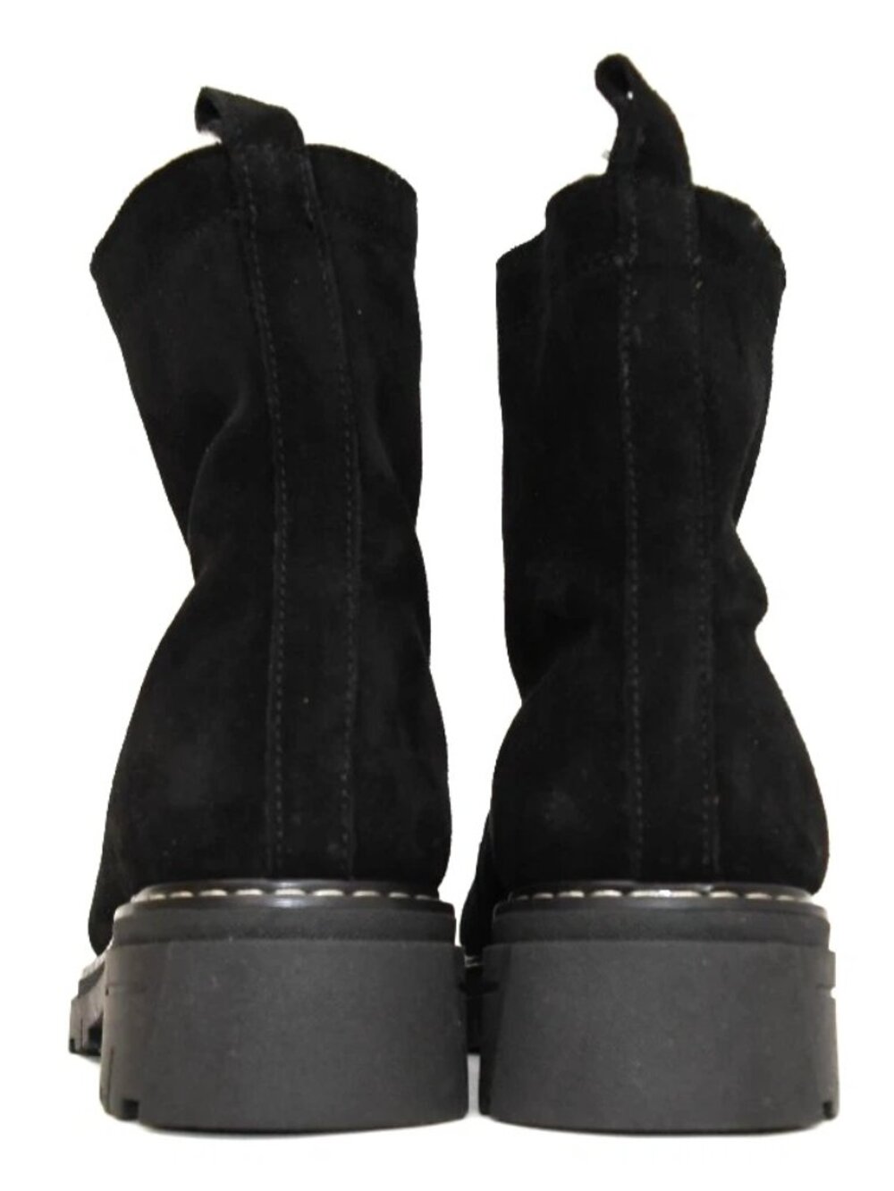 New! LA CANADIENNE Size 7 Delta Black Suede Bootie DD504A Made in Italy - Picture 5 of 7
